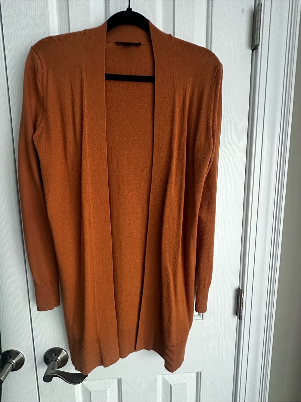 Ann Taylor -Front Rust Orange Women's Cardigan Sweater
